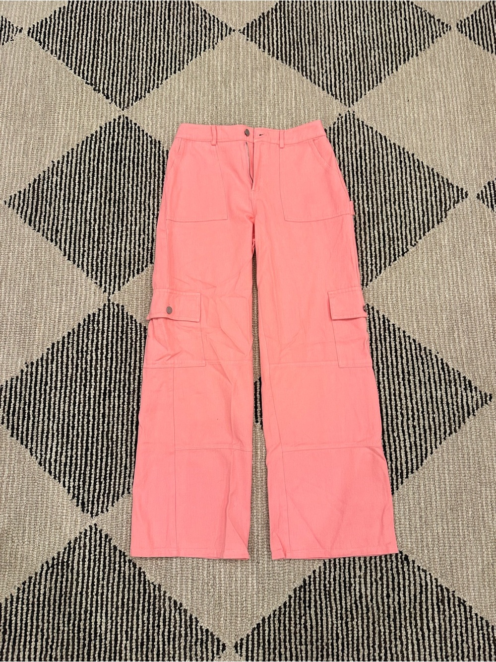 Blue Blush High Rise Pink Cargo Pants